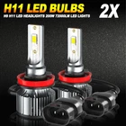H8 H9 H11 Led Headlight Super Bright Bulbs Kit 6500K White 72000LM High/low Beam New. Price: $23.74.