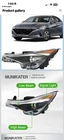 Munirater Headlight Assembly For 2021-2022 Elantra New. Price: $70.00.