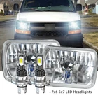 New Pair 7X6" Led Headlights Sequential For Chevy Express Cargo Van 1500 3500. Price: $69.99.