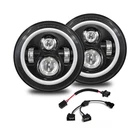 7 Inch Round Led Halo Headlights With Switchback Adapter For Amber Turn Signa... New. Price: $131.31.