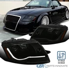 Fit 99-06 Audi Tt Led Drl Black Projector Headlights Smoke Lamps Left+right New. Price: $278.95.