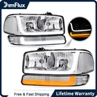 Dimflux Headlights For 99-07 Gmc Sierra 1500 00-06 Yukon Xl Chrome Housing New. Price: $105.88.