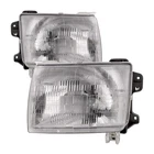 Fits Nissan Frontier 1998-2000 Headlights Set NI2502121 NI2503121 Halogen Chrome New. Price: $64.97.