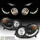 Black 2003-2009 Mercedes Benz W209 Projector Headlights W/ Led Drl Running New. Price: $378.99.