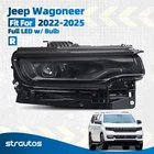 For 2022-2025 Jeep Wagoneer Full Led Black Headlight W/ Bulb Rh Passenger Side New. Price: $354.52.