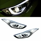New Oem Led Head Lights Lamp Right Left Assy 2P For Hyundai Elantra Md 11 - 14. Price: $902.05.