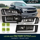 For 2002-2006 Avalanche Cladding Replacement Black Led Drl Headlight Bumper Lamp New. Price: $188.88.