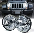 Xprite Inch Led Headlights HL-R7IN-G13-CH Dot Approved Jeep Wrangler New. Price: $209.99.