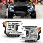 Full Led Headlights 2018-2020 Ford F150 F-150 Sequential Turn Signal Chrome New. Price: $404.80.
