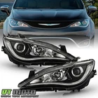 For 2017-2020 Chrysler Pacifica Chrome Halogen Projector Headlights Headlamps New. Price: $238.99.