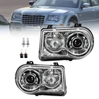 For 2005-2010 Chrysler 300C Chrome Halogen Headlights Assembly L+r With Bulbs New. Price: $109.99.
