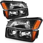 For 2002-2006 Chevy Avalanche Headlights Assembly+bumper Lamp Pair Black Housing New. Price: $71.04.