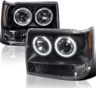 For 1993-1998 Jeep Grand Cherokee Black Projector Headlights Driver & Passenger New. Price: $277.62.
