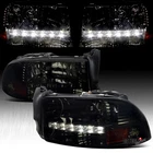 Headlights Fit 1997-2004 Dodge Dakota Durango Smoke Led Strip Lamps Left+right New. Price: $94.99.