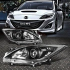 For 2010-2013 Mazda Pair Replacement Chrome Headlights Headlamps Black Corner New. Price: $131.99.