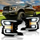 Black Led Projector Headlights Set W/sequential Signal 2018-2020 Ford F150 New. Price: $611.59.