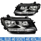 Pair/set Headlight Assembly W/ Bulbs & Led Drl For Volkswagen Tiguan 2018-2021 New. Price: $409.99.