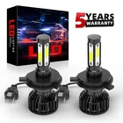 Chusyyray 9003/H4 Led Headlight Bulbs Kit 10000LM Hi/lo Beam White High Quality New. Price: $17.99.