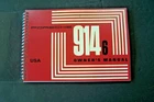 1970 Porsche 914 / 6 Owners Manual New Factory Reprint Maintenance Parts. Price: $139.99.