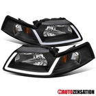 Fit 1999-2004 Ford Mustang Gt Black Led Tube Headlights Lamps Left+right 99-04 New. Price: $129.99.