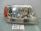 99 00 01 02 03 04 Grand Cherokee Passenger Side Used Headlight Front Lamp #989H. Price: $34.95.