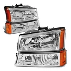 Kac Headlights Assembly For 2003-2006 Chevrolet Silverado 1500 Hd 2500 Chrome New. Price: $63.99.