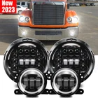 For Freightliner Coronado 7'' Led Headlight Round Projector Hi/lo+ 4'' Fog New. Price: $139.99.