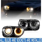 Pair Led Drl Halo Projector Headlight W/ Bulb For Dodge Challenger Sxt 2015-2023 New. Price: $215.99.