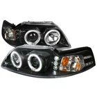Fits 99-04 Ford Mustang Halo Led Projector Headlight With Clear Lens New. Price: $168.87.
