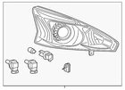 Genuine Nissan Headlight Assembly 26010-3TG0A New. Price: $337.76.