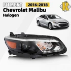 Halogen Headlight For 2016-2018 Chevrolet Malibu W/o Bulbs Right Passenger Side New. Price: $79.99.