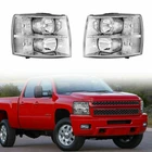 Pair Fits 2007-2014 Chevy Silverado 1500 2500HD 3500HD Chrome Headlight Assembly New. Price: $75.99.