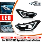 Pair Vland Led Projector Headlights For 2012-2015 Hyundai Elantra W/sequential New. Price: $319.99.