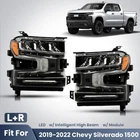 Full Headlight For 2019-2022 Chevy Silverado 1500 W/led Signal Left+right New. Price: $555.99.