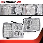 Led Tube Dual Projector Headlight Fit For 2007-2014 Chevy Silverado Clear Chrome New. Price: $208.93.