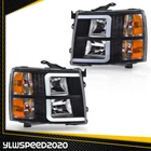 Led Drl Projector Headlights Fit For Chevy Silverado 1500 2500 07-14 Black Amber New. Price: $113.16.