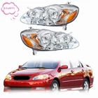 For 2003 2004 2005-2008 Toyota Corolla Pair Of Halogen Headlight Assy 8115002200 New. Price: $56.06.