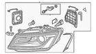 Genuine Audi Headlamp Assembly 8R0-941-044-E New. Price: $1366.53.