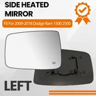 Left Driver Side Mirror Glass Heated For 2009-2018 Ram 1500 Truck 68050299-AA New. Price: $19.99.