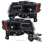 For 2014-2022 Jeep Grand Cherokee Projector Led Headlights Black W/startup Lh+rh New. Price: $355.49.