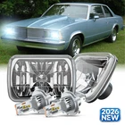 For Chevy Malibu 1978-1981 El Camino Pair 5X7" Led Headlights Hi-lo Beam Dot New. Price: $79.99.