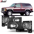 Fits 1988-1999 Chevy Gmc C/k 1500 2500 3500 Headlights Halogen Black Projector New. Price: $79.99.
