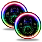 Oracle Lighting 7" Round Led Headlights-colorshift Dynamic Halo-dot/sae Set- 2 New. Price: $469.00.