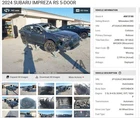 Used Left Headlight Assembly Fits: 2024 Subaru Impreza Led Turn Signal Grad. Price: $854.90.