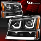 Black Amber Led J-halos Headlight+drl Tube Bumper Lamp For 2003-2007 Silverado New. Price: $163.95.