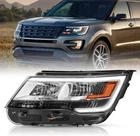 Driver Left Side Headlight W/ Led Drl 2016-2019 Ford Explorer Chrome Housing New. Price: $149.99.