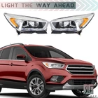 Ford Escape 2017 2018 2019 Headlights Halogen Led Drl Chrome Left+right Side New. Price: $160.27.