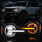 Vland Full Led Headlights Set 2020-2024 Ford Bronco W/yellow White Drl New. Price: $386.09.