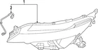 Genuine Nissan Oe Lamp Assy Head, Rh 26010-5MR0A New. Price: $1752.50.
