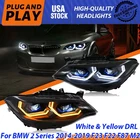 Led Headlights For Bmw 2-SERIES F22 F23 F87 M235I 2014-2019 White Yellow Drl New. Price: $858.00.